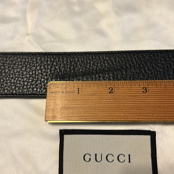 Gucci GG interlocking black calfskin belt - Picture 10 of 12